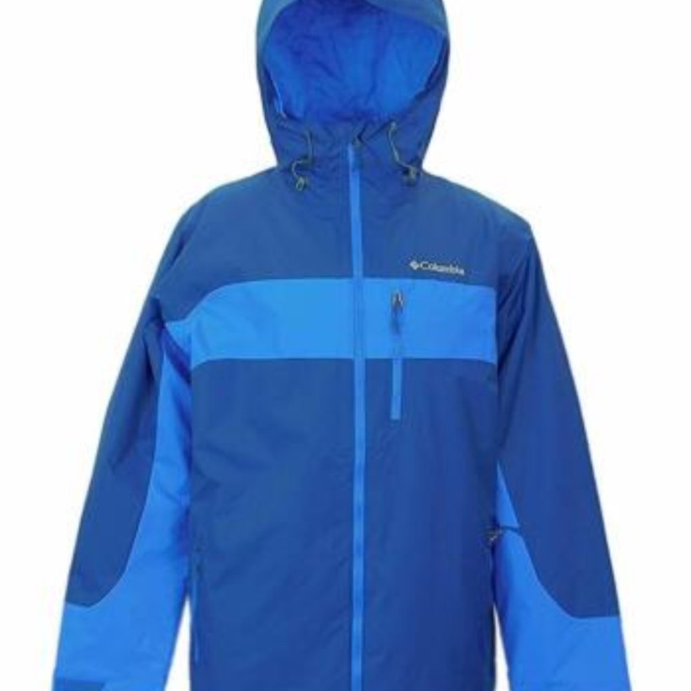 COLUMBIA MENS XXL THERMAL COIL BLUE WINTER JACKET COAT